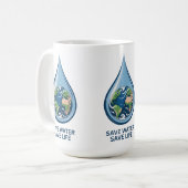 Mug Save Water Save Life (Devant gauche)