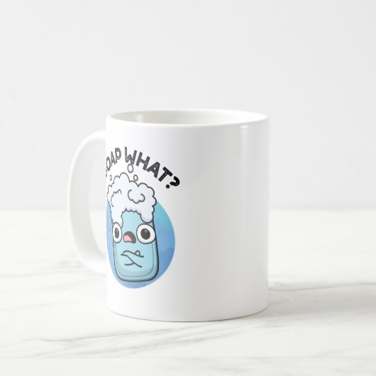 Mug Savon Quel Amusant Soap Pun (Devant gauche)