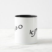 Mug Savta (Sabta) En Lettres De Script Hébreu (Centre)