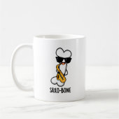 Mug Saxo-os Funny Bone Funny Musique Pun (Gauche)