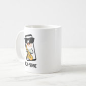 Mug Saxo-phone Blagues Téléphone Drôles  (Devant gauche)