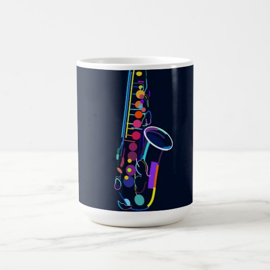 Mug Saxophone abstrait (Centre)