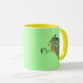 Mug Saxophone de jazz de Chameleon (Devant droit)