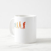 Mug Saxophone Evolution Retro Saxophoniste (Devant gauche)