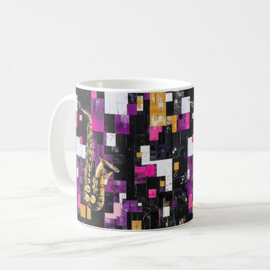Mug Saxophone moderne (Devant gauche)