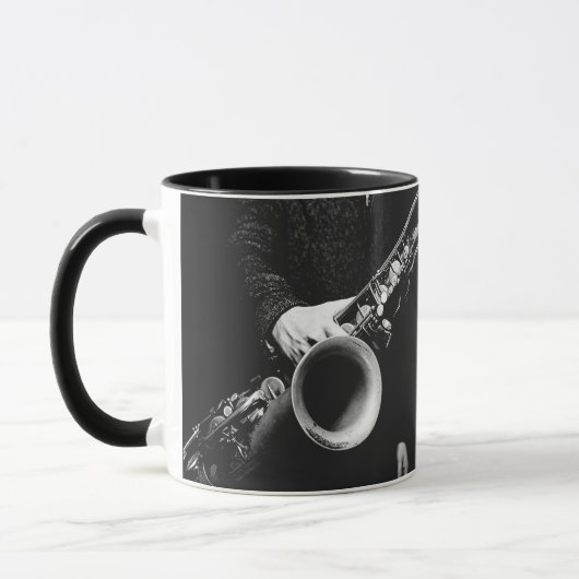 Mug Saxophone personnalisé (Gauche)