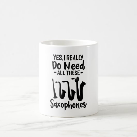Mug Saxophone - Types de saxophone (Centre)