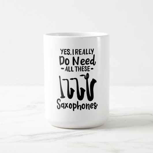 Mug Saxophone - Types de saxophones (Centre)