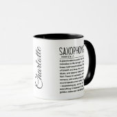 Mug Saxophoniste (Devant droit)