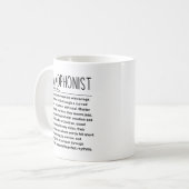 Mug Saxophoniste (Devant gauche)