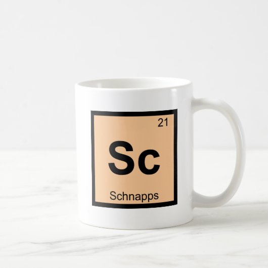 Mug Sc - Chimie de la Schnapps Symbole du tableau péri (Droite)