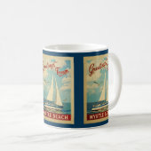 Mug Sc de Vintage voyage de voilier de Myrtle Beach (Devant droit)