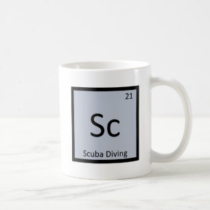 Mug Sc - Plongée sportive Chimie Tableau périodique