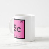 Mug Sc - St. Cloud Minnesota Chimie Tableau Périodique (Devant gauche)
