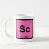 Mug Sc - St. Cloud Minnesota Chimie Tableau Périodique (Gauche)