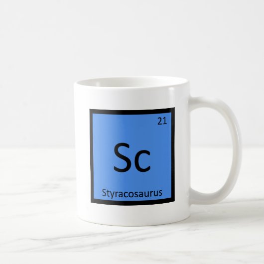 Mug Sc - Styracosaurus Dinosaure Symbole du tableau pé (Droite)