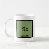 Mug Sc - Succube Tee du symbole d'élément de chimie dr (Gauche)