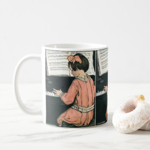 Mug Scales de Jessie Willcox Smith, Piano Music Girl
