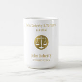 Mug Scales d'or classiques de la justice| Bureau du dr (Centre)