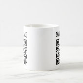 Mug Scan Me Please QR Code - Smile, It's Free (Centre)