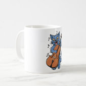 Mug Scandale Cat Musicien Jouer Cello (Devant gauche)
