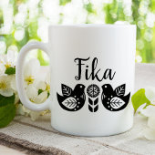 Mug Scandi Birds Fika