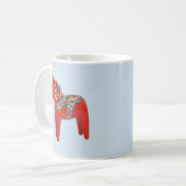 Mug Scandinave de cheval de Dala de Suédois (Devant gauche)