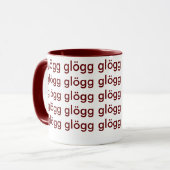Mug Scandinave drôle de Glogg Glogg Glogg (Devant gauche)