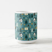 Mug Scandinavian Merry Christmas Tree Winter Snow (Centre)