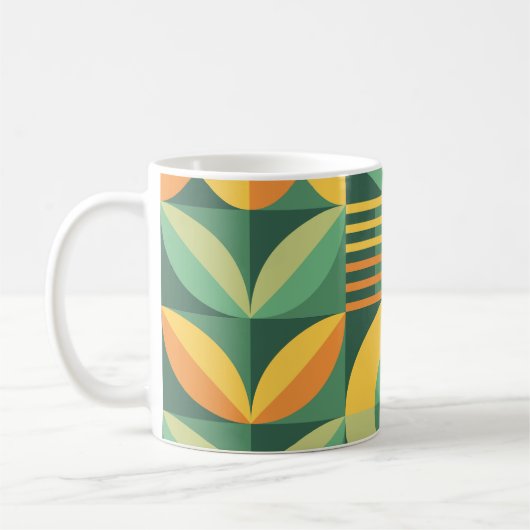 Mug Scandinavie Géométrique Vintage (Gauche)