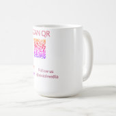 Mug Scanner pour afficher le menu restaurant hôtel QR  (Devant droit)