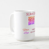 Mug Scanner pour afficher le menu restaurant hôtel QR  (Devant gauche)