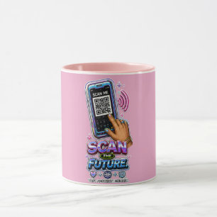 Mug Scannez le futur – Glitch de la cybertechnologie f