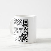 Mug Scannez mon cœur (Devant gauche)