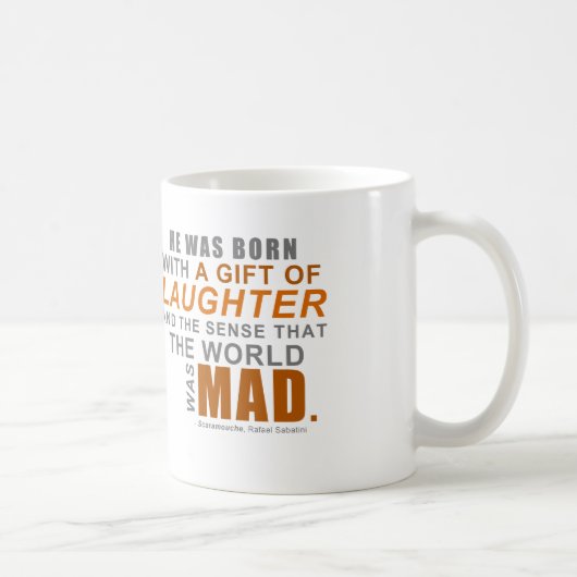Mug Scaramouche - première ligne citations de (Droite)