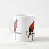 Mug Scarlet rouge Macaw (Devant gauche)