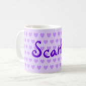 Mug Scarlett en violet (Devant gauche)