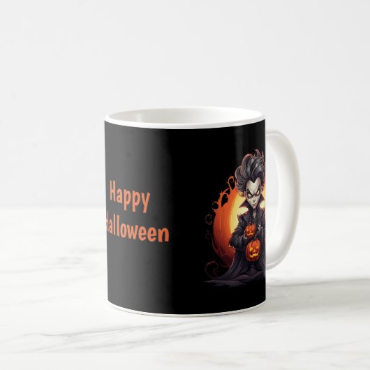 Mug Scary Halloween Vampire (Devant droit)