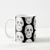 Mug Scary Scull Black & White Pattern (Gauche)