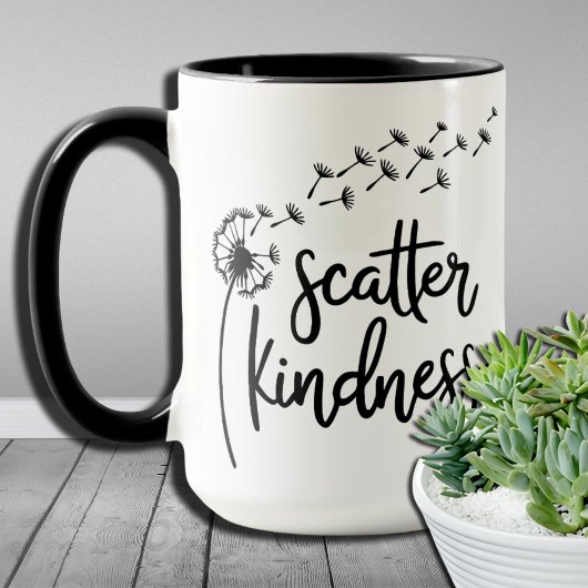 Mug Scatter Kindness, Be Kind Dandelion N'Importe Quel