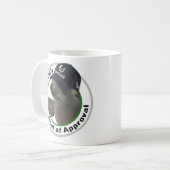 Mug Sceau de certification approuvé | Nom personnalisé (Devant gauche)