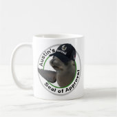 Mug Sceau de certification approuvé | Nom personnalisé (Gauche)