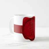 Mug sceau de cire - REIKI | bande foncée (Devant gauche)
