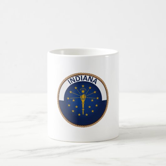 Mug Sceau de drapeau de l'état de l'Indiana (Centre)