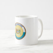 Mug Sceau de drapeau de l'État du Delaware (Devant droit)
