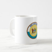 Mug Sceau de drapeau de l'État du Delaware (Devant gauche)