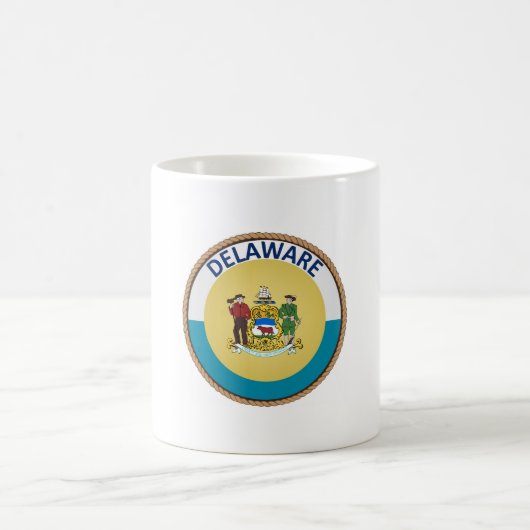 Mug Sceau de drapeau de l'État du Delaware (Centre)