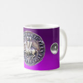 Mug SCEAU DES CHEVALIERS MODÈLE Pierre violette (Devant droit)