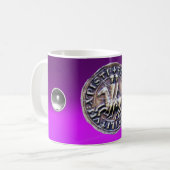 Mug SCEAU DES CHEVALIERS MODÈLE Pierre violette (Devant gauche)