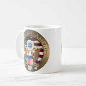 Mug Sceau des États-Unis d'Amérique - Dieu béni l'Amér (Devant gauche)